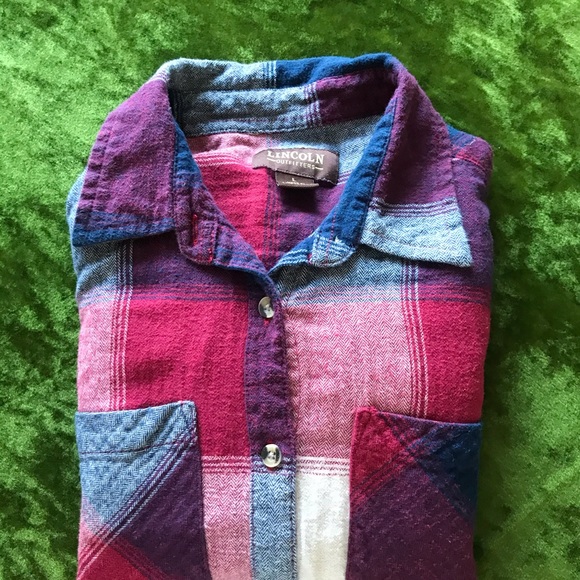 Lincoln Outfitters Red Flannel Button Down - Picture 3 of 8